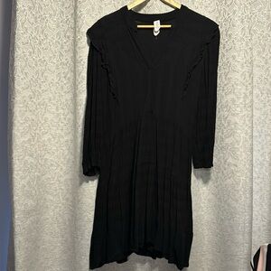 Amadi / Anthropologie long sleeve black dress